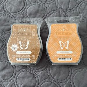 NIB Scentsy Hug in a mug & Autumn Sunset